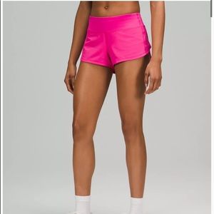 NWOT Lululemon Speed Up Shorts Sonic Pink